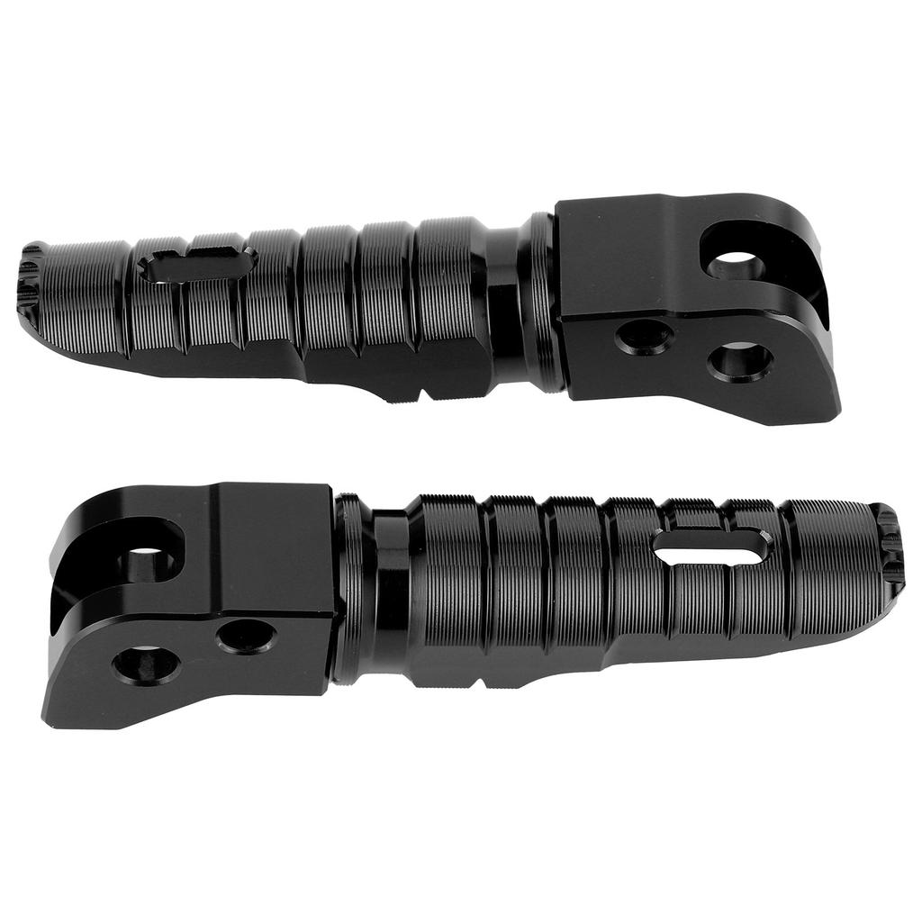 1 Pair Aluminum Alloy Rear Foot Peg Motorcycle Modification Accessory Fit for 125 250 300 RC200 390 2014+(Black )