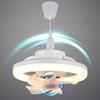 Потолочный вентилятор с вращением на 360° Летний светильник E27 Умный вентилятор с пультом дистанционного управления Светодиодный светильник-вентилятор для гостиной
