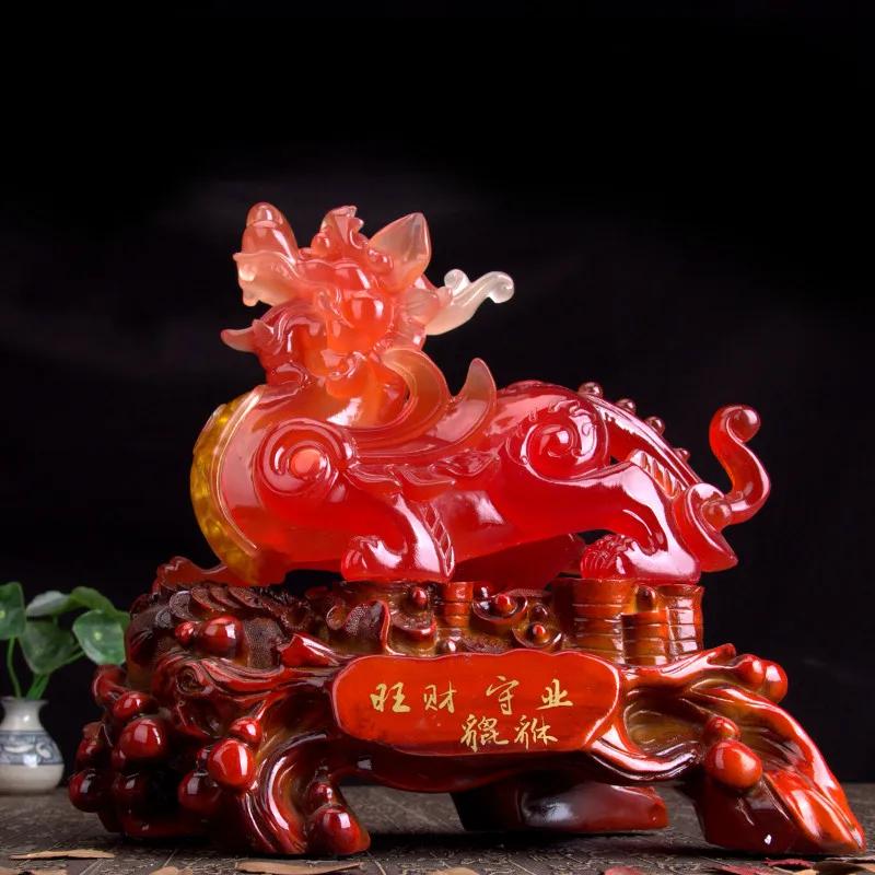 Китайские счастливые деньги Pixiu смоляные украшения ремесла домашний офис настольный декор гостиная винный шкаф украшения открытие подарки