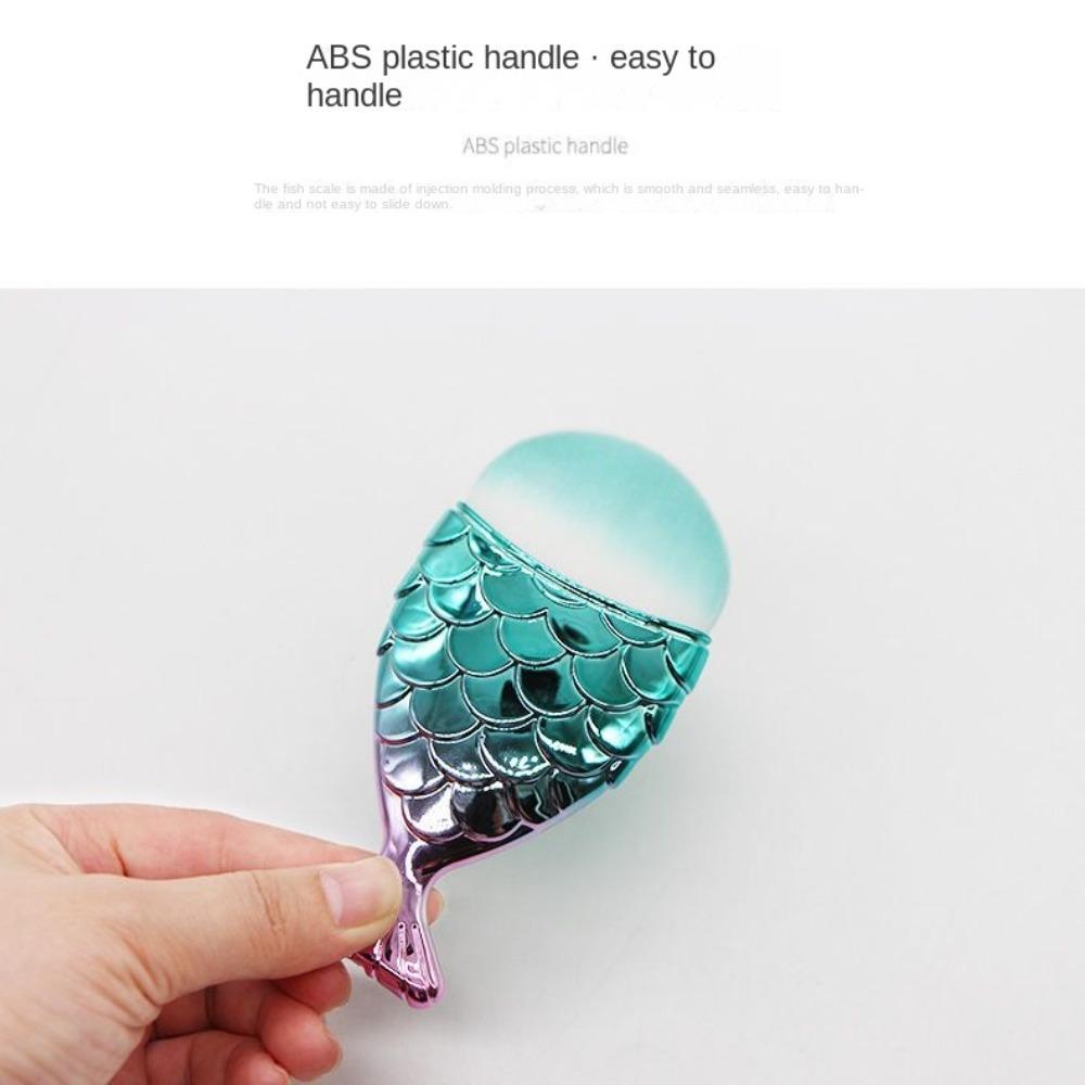 Кисть для макияжа в виде хвоста русалки, кисти для пудры, новая кисть в виде хвоста рыбы, маникюрный инструмент