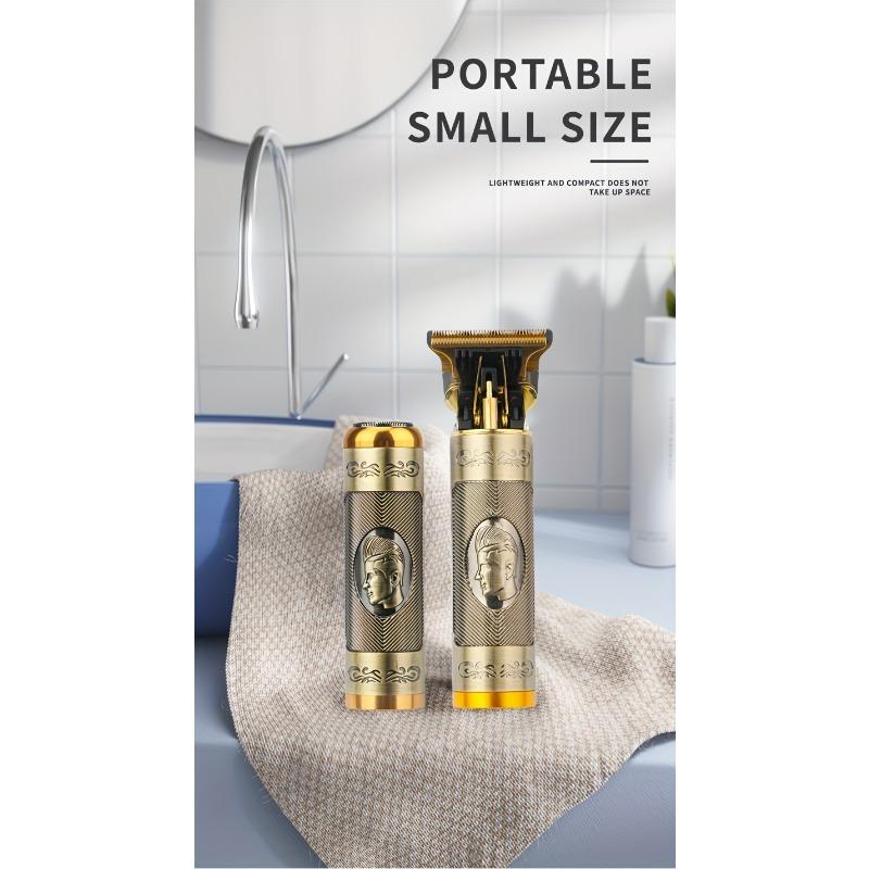 Профессиональная электробритва с Т-образным лезвием, машинка для стрижки волос, USB перезаряжаемая беспроводная бритва для бороды, триммер для носа и ушей, бритва, праздничный подарок для него