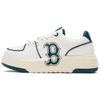 New MLB Chunky Liner Low Top Skateboard Shoes Unisex Beige Green 3ASXCBO3N-43GND
