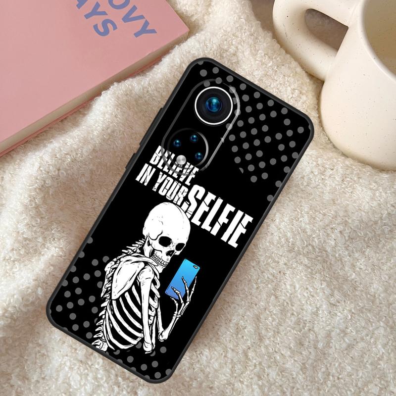 Чехол-арт с рисунком скелета и черепа для Honor Magic 7 5 6 Lite Honor 200 Pro 50 70 90 Lite X9b X9a X8b X8a X8 X9 X9c Чехол