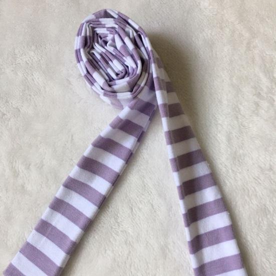 Women Scarf Striped Print Thin Long Scarf Harajuku Style Lightweight Breathable Cotton Scarf Girl Neck Wrap