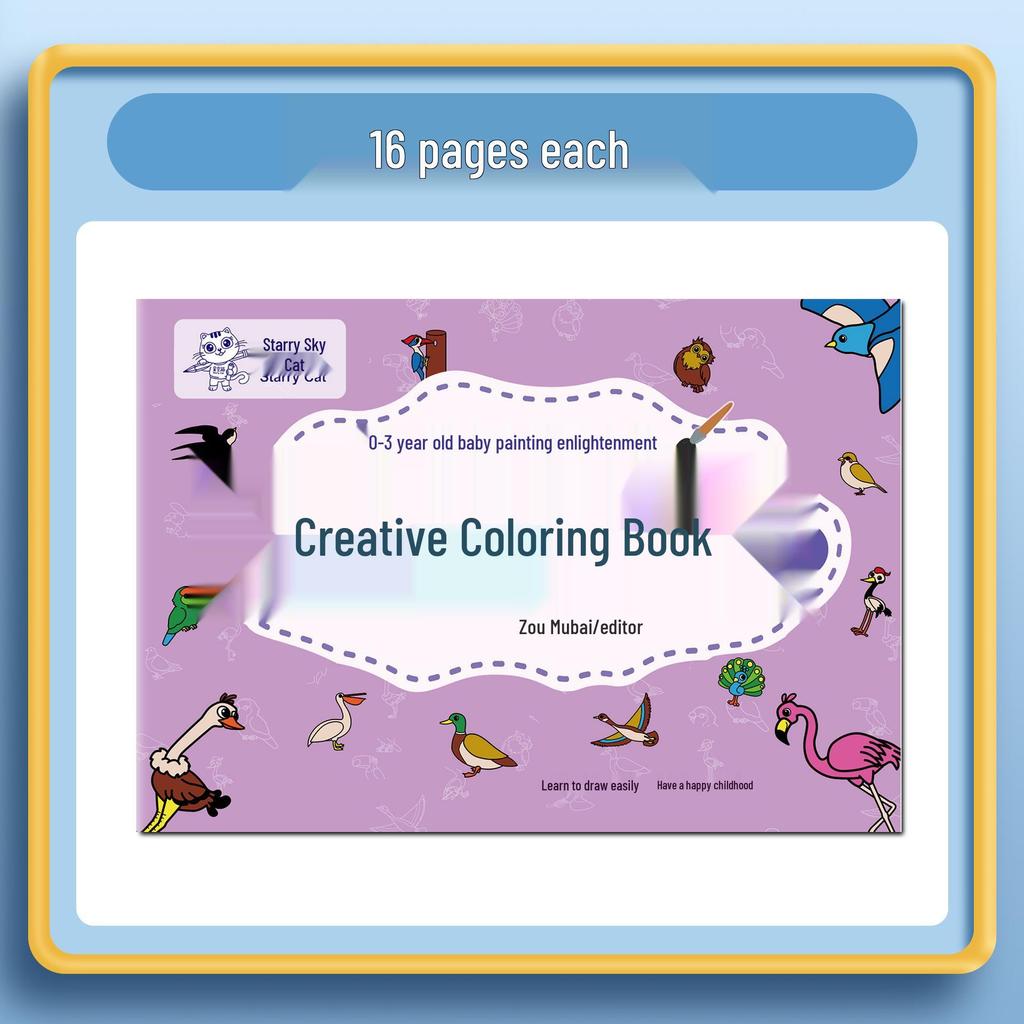 Handmade Toddler Doodle & Coloring Book: Early Education Art and Painting Adventures