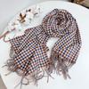Plaid Keep Warm Scarf For Women Thick Cashmere-like Showl
