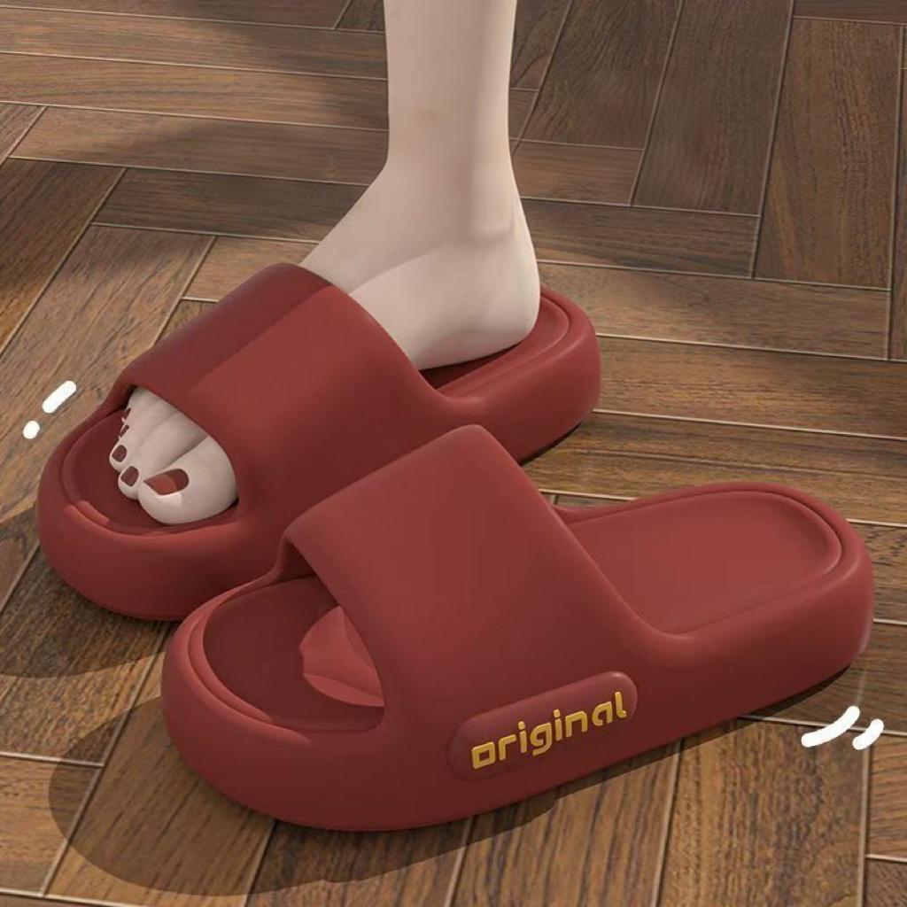 Новые летние женские тапочки Cloud на платформе, удобные, однотонные, с мягкой подошвой, из ЭВА, для женщин, нескользящие пляжные шлепанцы для пар