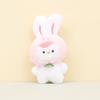 Adorable Cartoon Bunny Plush Keychain Colorful Stuffed Rabbit Bag Charm Gift