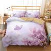 Floral Duvet Cover Butterfly Flower Bedding Set Full King For Girls Women Botanical Flowers Comforter Cover With 2 Pillow Cases