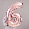 32\ Inch Giant Rose Gold Birthday Helium Foil Mylar Big Number Balloon Birthday Wedding Decorations HD
