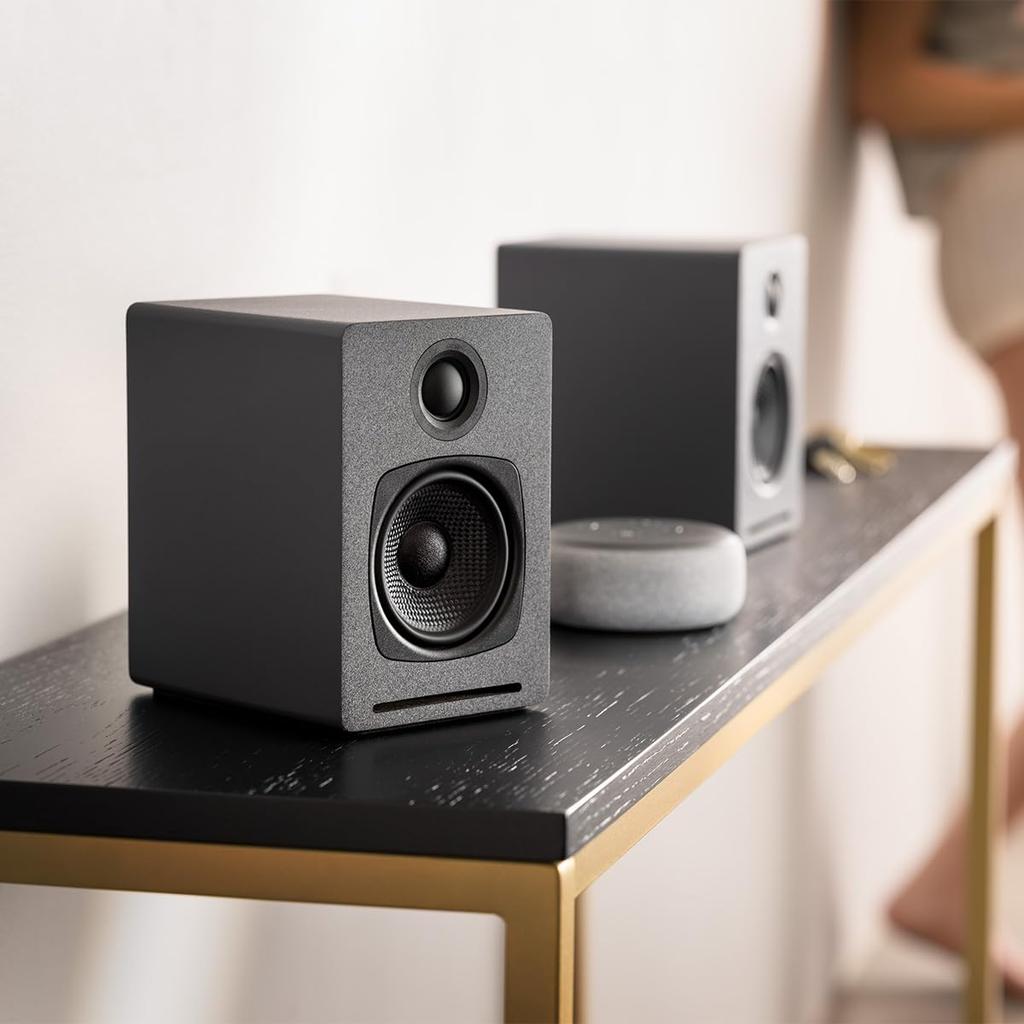 A1 Wireless Powered Speaker L Bluetooth aptX 16bit DAC Amplifier L AUX Subwoofer Connection []Audioengine Compatible, Built-in Wired/wireless