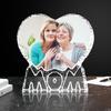 Индивидуальная 3D-кристаллическая фотография, персонализированная 3D-кристаллическая ночная фоторамка в форме сердца, лучший подарок для влюбленных пар, женщин, мужчин, свадьбы (MOM)