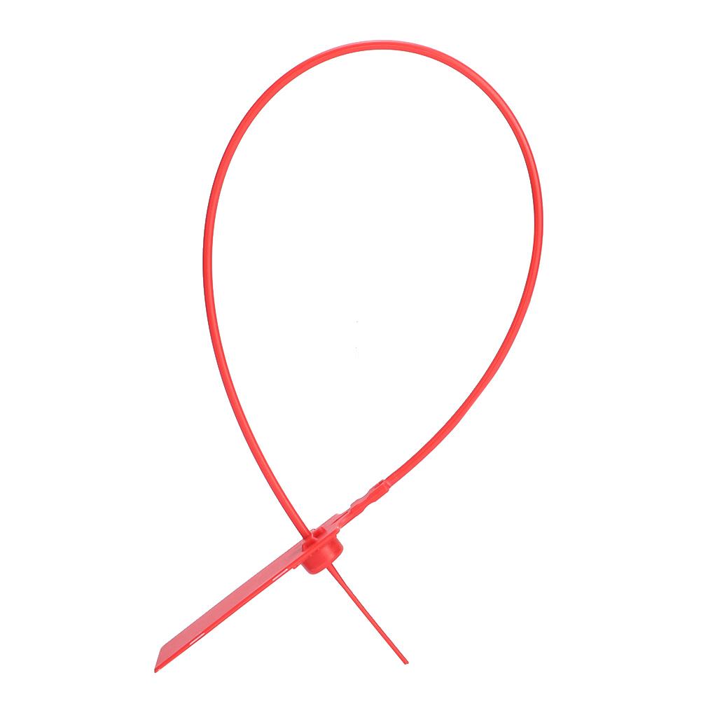 100 шт. Одноразовые кабельные стяжки с биркой, цветные, для идентификации, знаки, защита от кражи