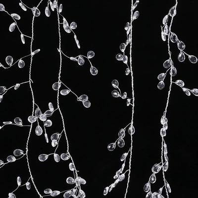 Украшение для вечеринки 1,5 м штора из хрустальных бусин, бусины-капли воды, веревка-ветка для DIY, свадебные декорации