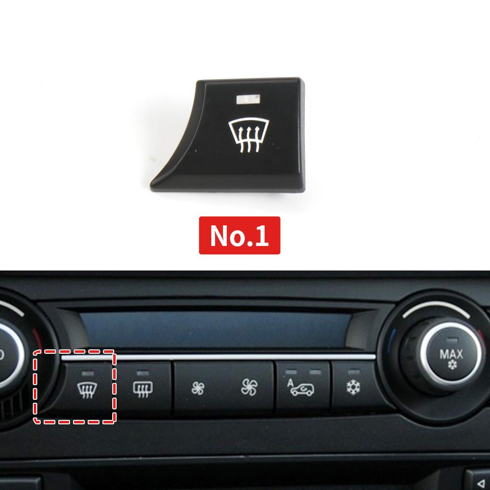 Кнопка кондиционера автомобиля Кнопка вентилятора для BMW X5 E70 Крышка внутренней циркуляции воздуха Кнопка переключателя охлаждения для BMW E71 E72
