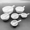 Белый набор ступка и пестик Экологически чистый керамический каменный керамический измельчитель Кухонный инструмент