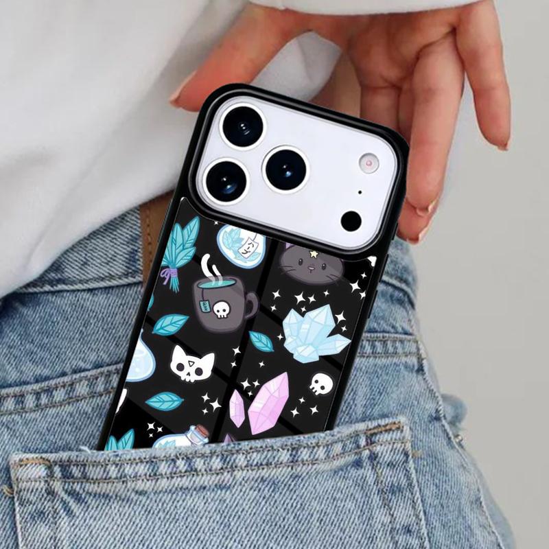 Готический Хэллоуин Funda Чехол для телефона для iPhone 16e 15 14 13 12 17 Pro Max Plus Air 17pro Чехол Coque