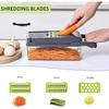 Vegetable Chopper Manual Food Processor, Veggie Chopper Cutter for Salad Garlic Nut Onion