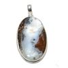 Natural Boulder Opal Gemstone Handmade 925 Sterling Silver Pendant 2.48" A7A63