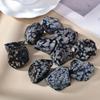 Natural Snowflake Obsidian Raw Stone Aromatherapy Diffuser Stone Decorative Collection Of Mineral Specimens Holiday Gift