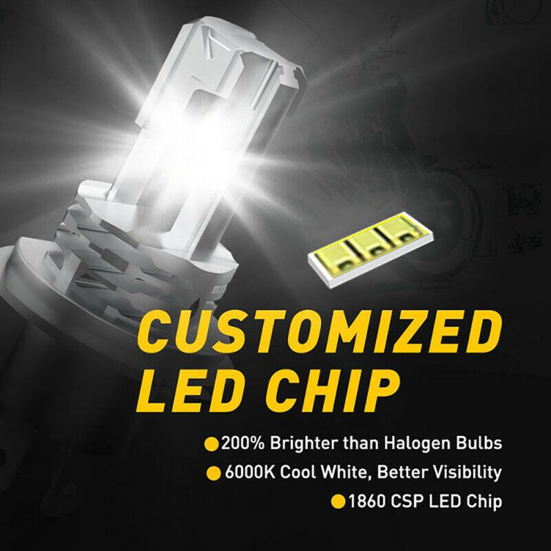 Светодиодные фары дальнего/ближнего света 6000k лампа H4 9003 Hb2 для мотоцикла супер яркий белый IP65 водонепроницаемый