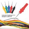 Automotive Diagnosis Probe, Oscilloscope Test Probe with Banana Plug and Replacement Pins, Small Diameter for Insulation Piercing, Ideal for Small Con