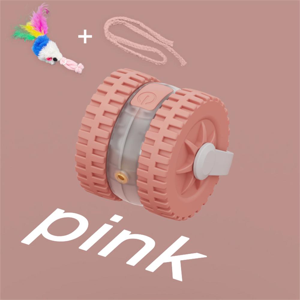 Интерактивная игрушка-мяч для кошек, автоматический катящийся мяч с хвостом, перезаряжаемая умная интерактивная игрушка для домашних животных, интеллектуальная мышь для кошек