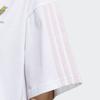 Adidas Футболка Neo W Fav May Tee 1, повседневная, спортивная, в полоску, с круглым вырезом и коротким рукавом, женские топы, белая GP7135