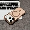 Магнитный чехол Ice-Frost для iPhone 16 Pro Max с металлическим каркасом