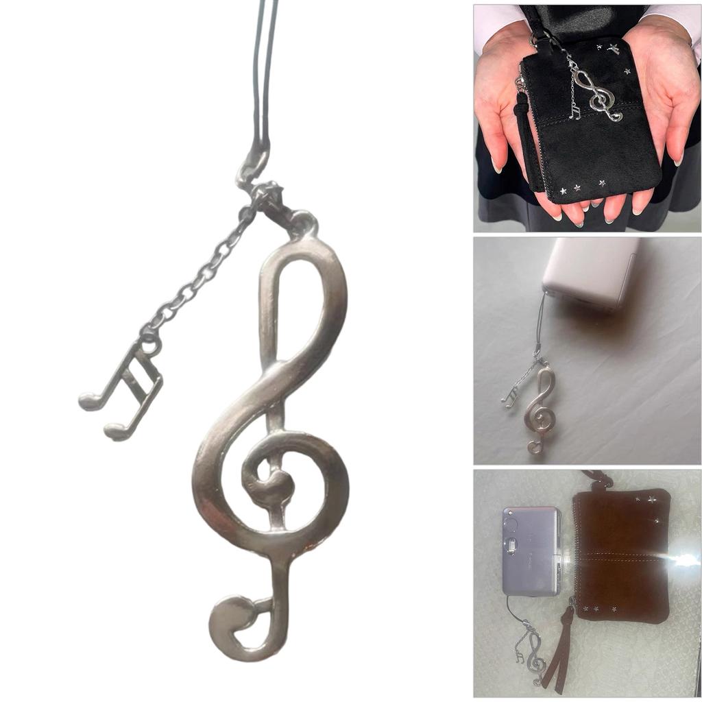 Очаровательный брелок-шарм в виде музыкальной ноты Очаровательный брелок из сплава с музыкальной нотой Шарм для сумки Аксессуар для телефона Подарок для девочек