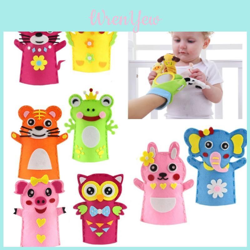 Interactive Diy Material Pack For Children Non-woven Fabric Hand Puppets Develop Emotional And Cognitive Abilities Characters)