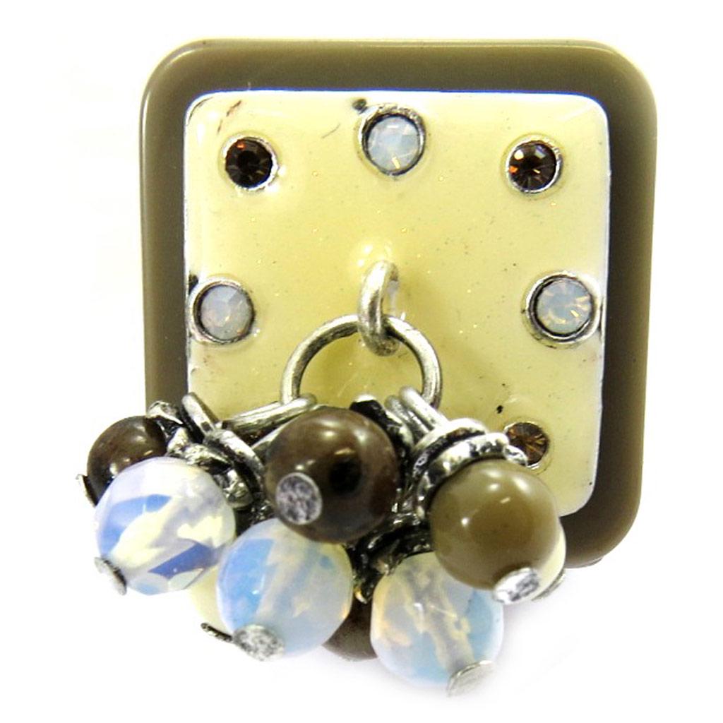 Les Trésors De Lily [G6166] - Коричневое дизайнерское кольцо «Бабушка»