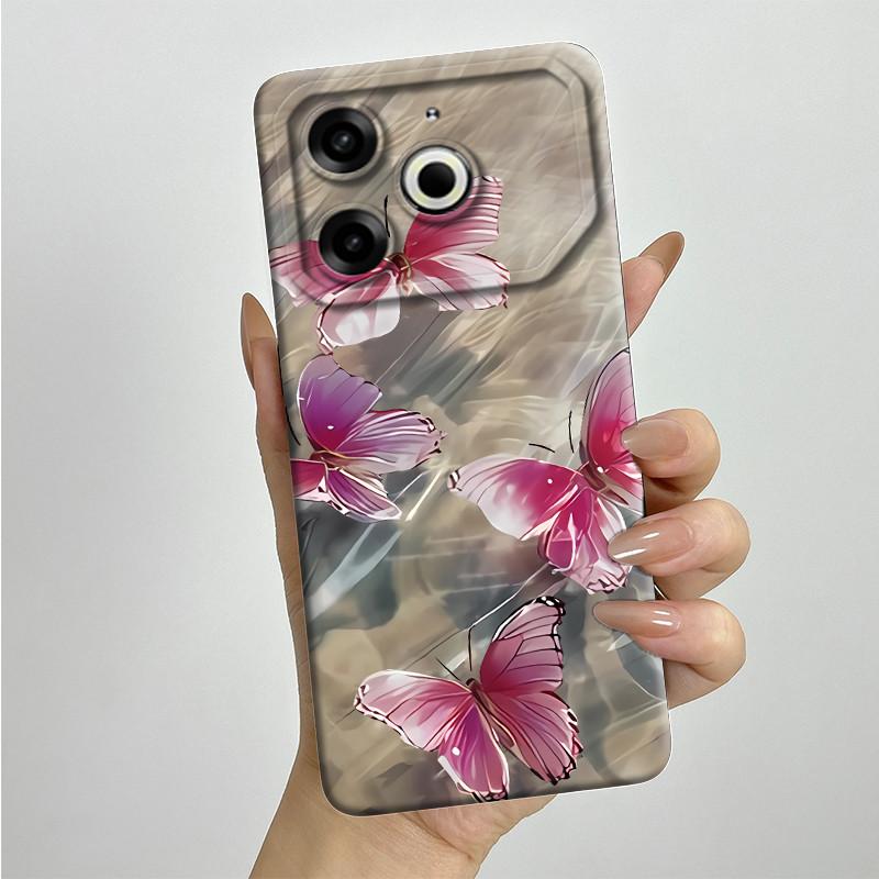 Для Tecno Pova 6 Neo Чехол POVA6NEO Силиконовый ТПУ Мягкий Чехол для Телефона Расписной Печатный Ударопрочный Защитный Задний Чехол
