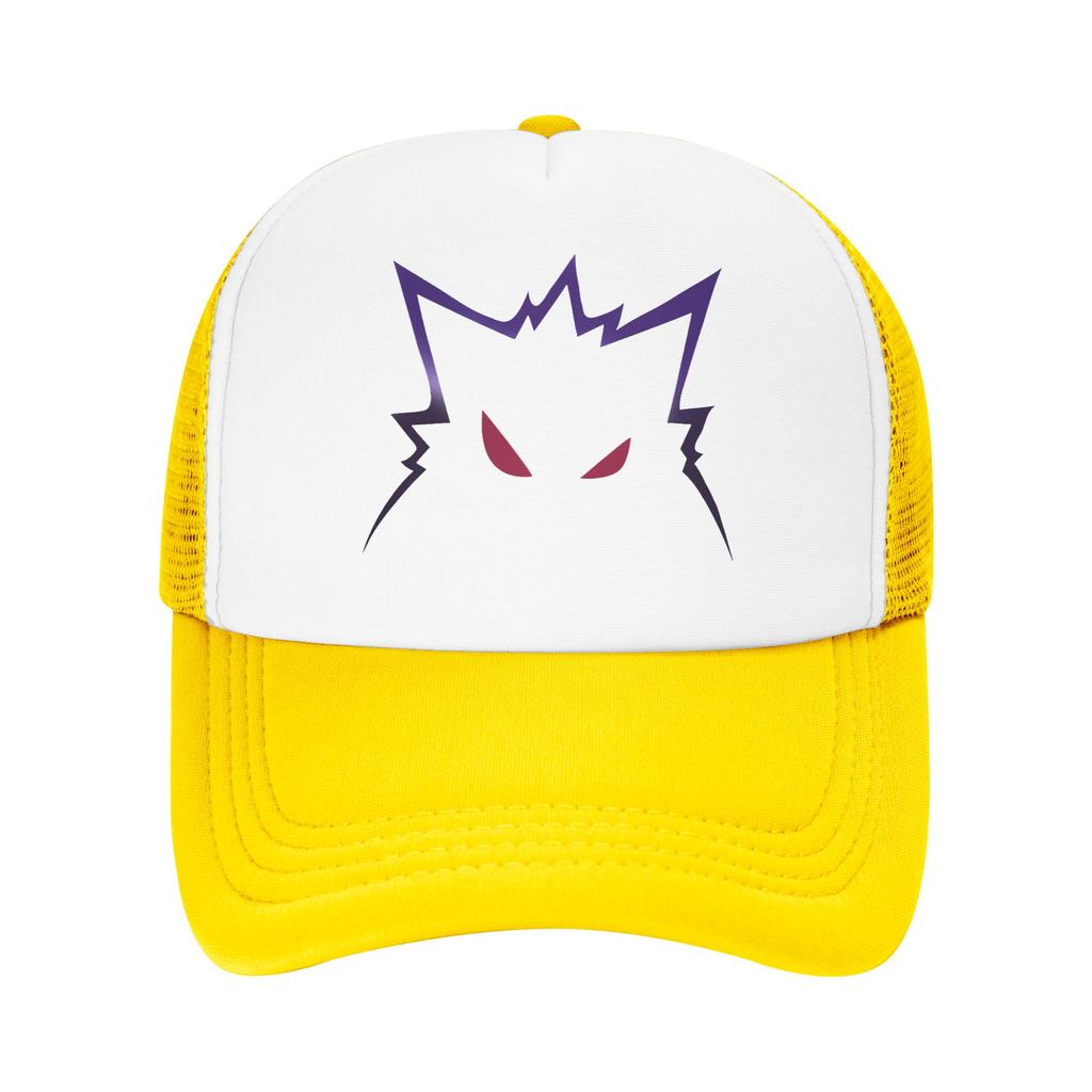 Unisex Women Ghost Gengar Caps HipHop Mesh Baseball Cap Snapback Caps Pokemon Anime Hat Trucker Hat Adjustable Fishing Hat Summer