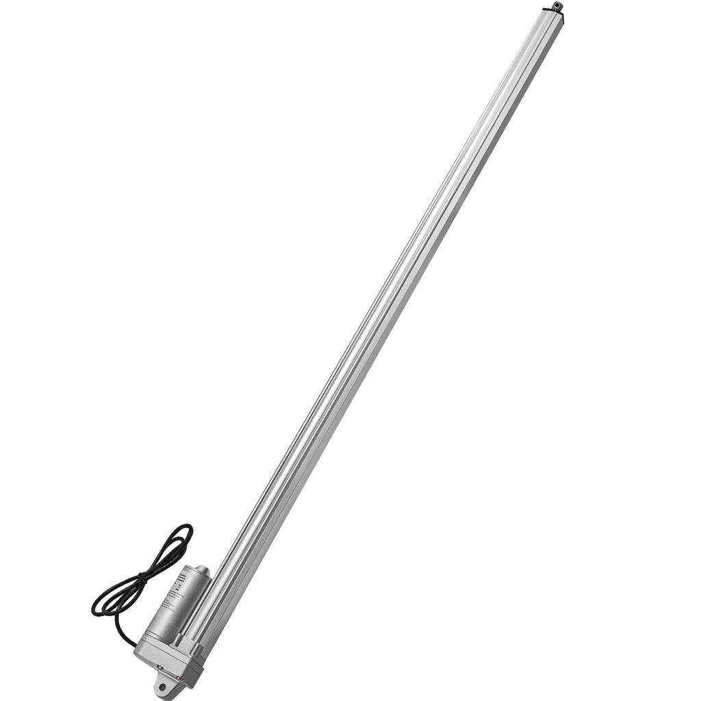 VEVOR 12V Linear Actuator, 1016mm Stroke IP65 Waterproof Linear Actuator, 3000N 5mm/s Motion Actuators with Mounting Bracket for Solar Trackers