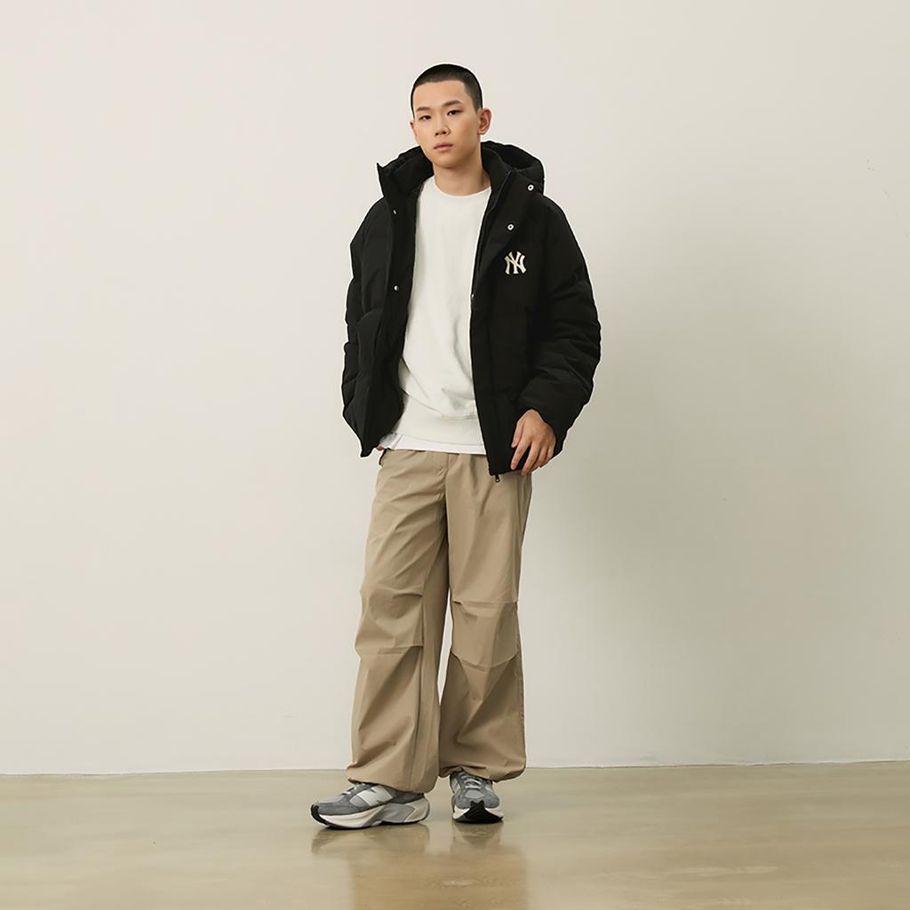New MLB MLB Preppy Style Collection New York Yankees FW24 Down Jacket Unisex Black 3ADJV1046-50BKS