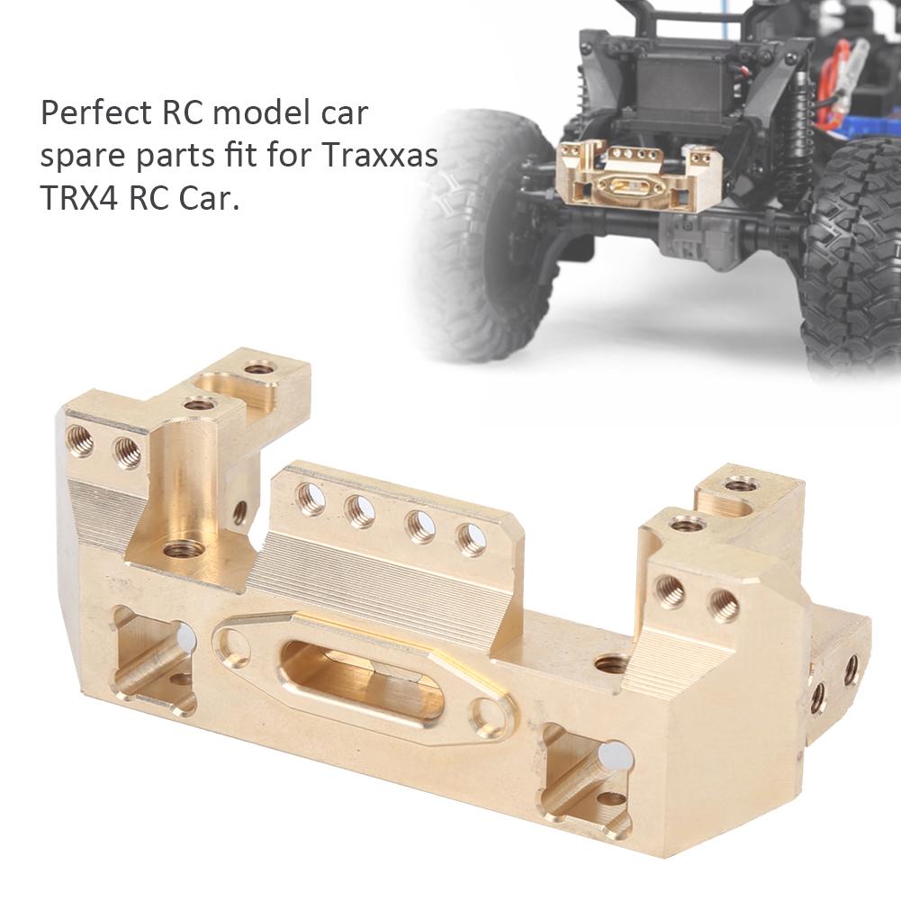 Brass Front Bumper Mount Servo Bracket Remote Control Model Accessory Fit for Traxxas TRX4 RC Car