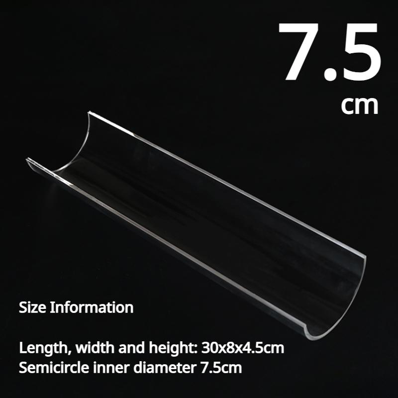 Zackoo 30cm Cake Roll Shaping U-shaped Mold Thickened Transparent Acrylic Swiss Roll Refrigerated Retainer Pastry Baking Tool
