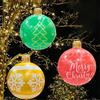 18.9 Inch Giant Inflatable Christmas Ball Outdoor Large PVC Blow Up Ball for Outside Yard Lawn Porch Decoration