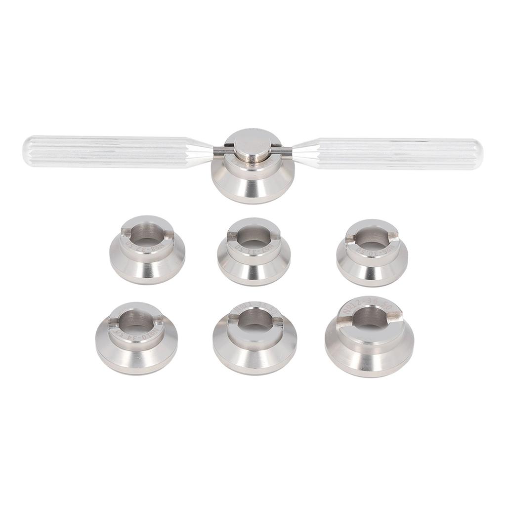 Инструмент для ремонта часов Fix 7 Dies Open Tools Steel Gear Back Cover Clock Repair Kit Aluminum Alfol для