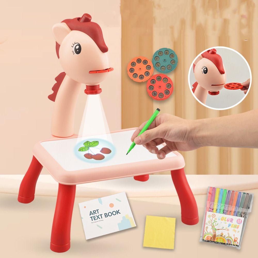 Toys Learning Toys Kids Arts Crafts Painting Toys Kids Toys Led Projector Children Drawing Table