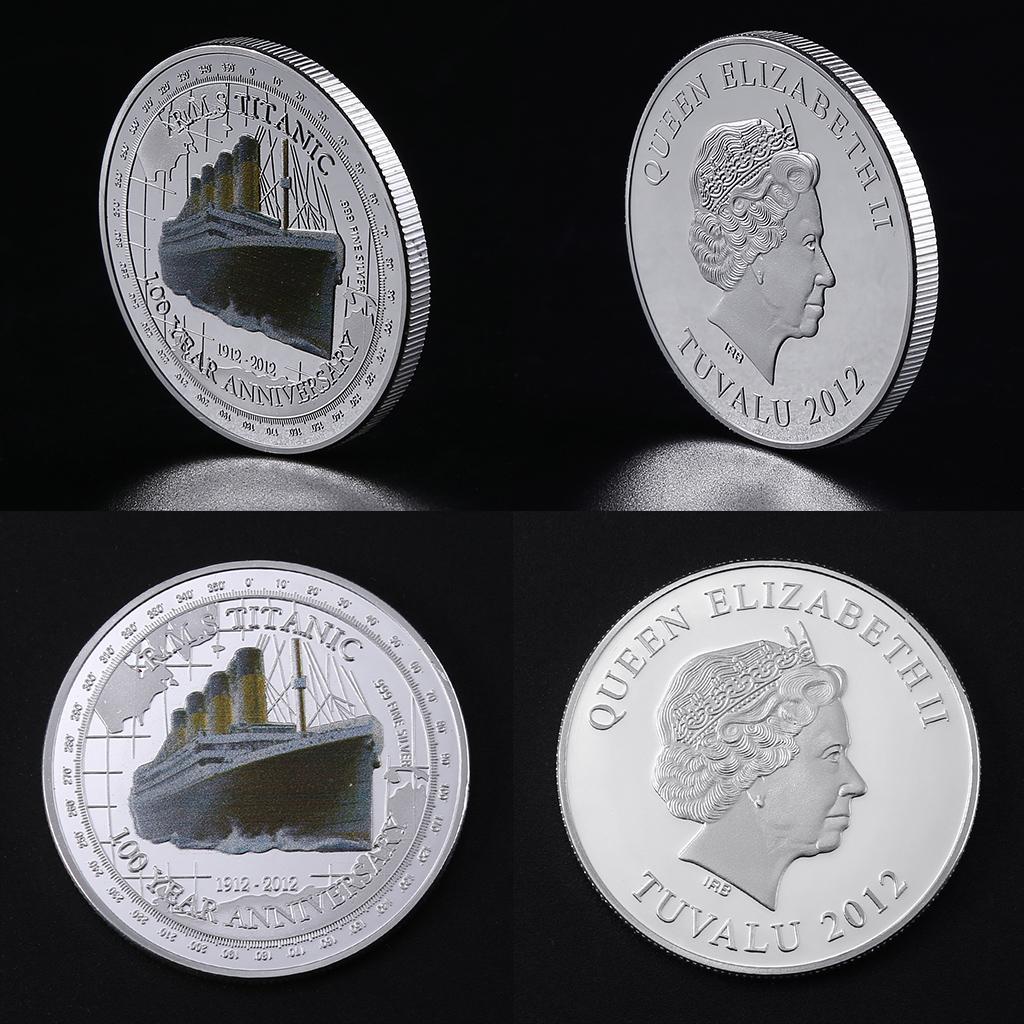 Соберите монету Титаник Pattern памятная монета вызова подарок цинковый сплав материал монета идеальный подарок для коллекционера монет