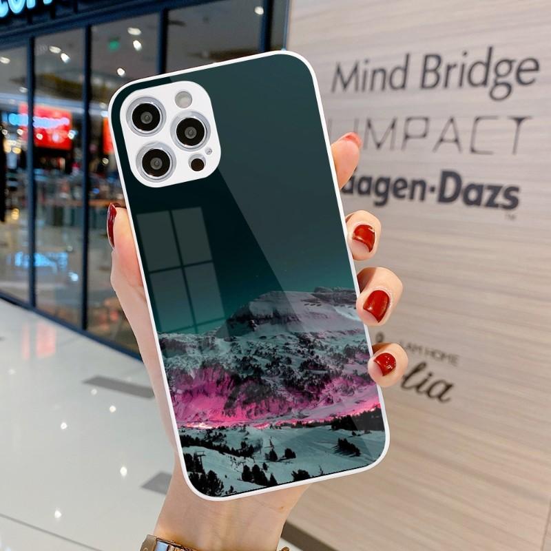 Красивый чехол для телефона Cold Mountain для iPhone 14 13 12 11 Pro Max X XR XS 8 7 Plus Жидкое стекло Цвет Чехол для телефона
