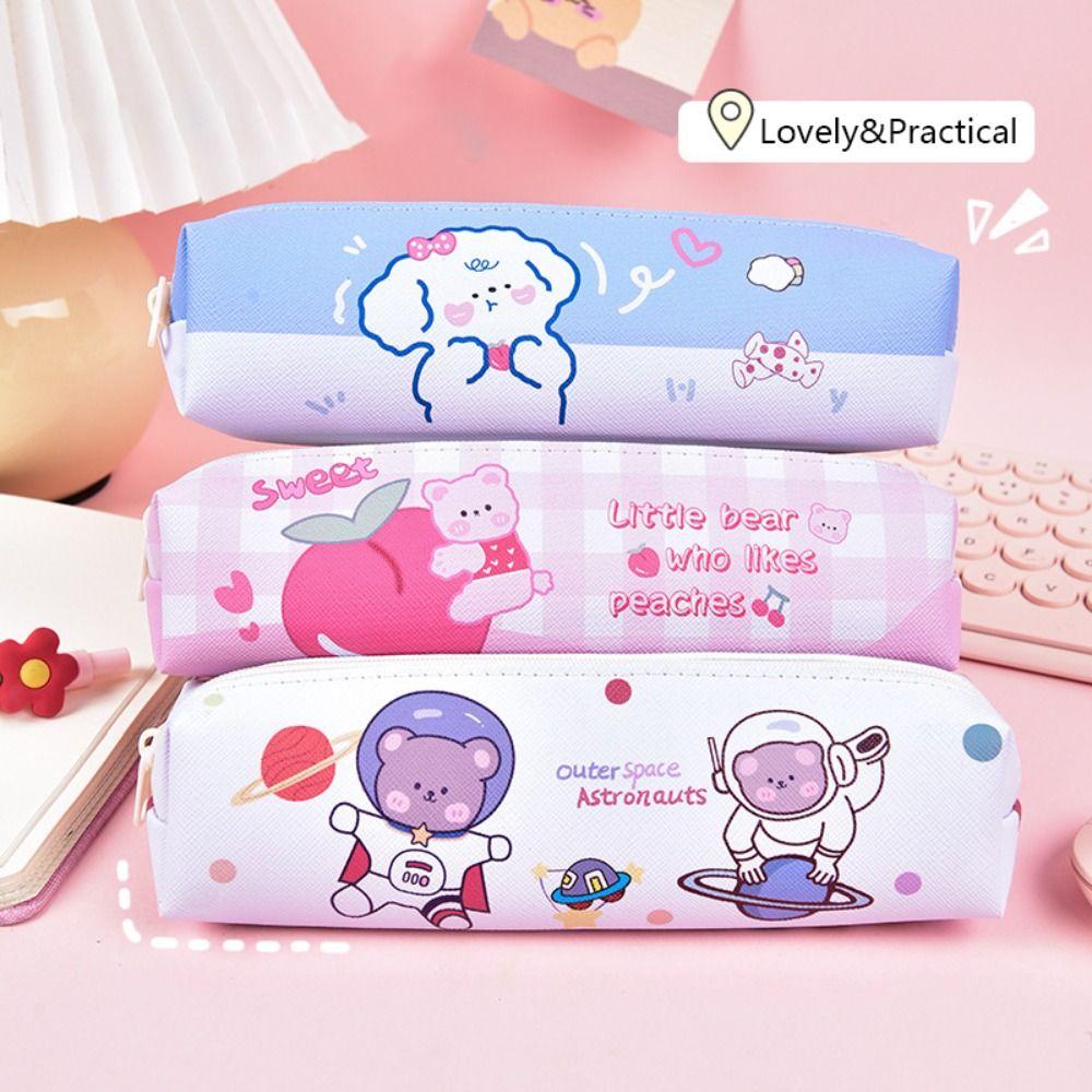 Dirt-proof Pencil Case Waterproof Stationery Bag Multi Functional Pencil Box Gift