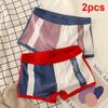 2pcs Men's Panties Shorts Cotton High Quality Boxer Briefs Men Fashion Mens Underwear Boxers Breathable Sexy Man Uderwear