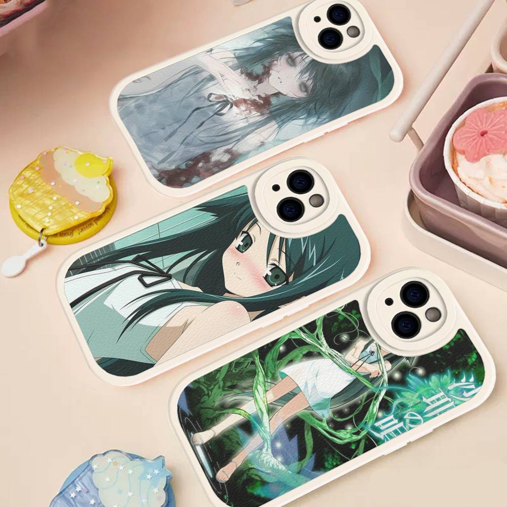 Чехол для телефона с изображением игры Horror Saya No Uta для iPhone 16 15 14 13 12 11 Pro Max Plus Кожаный Мягкий Чехол