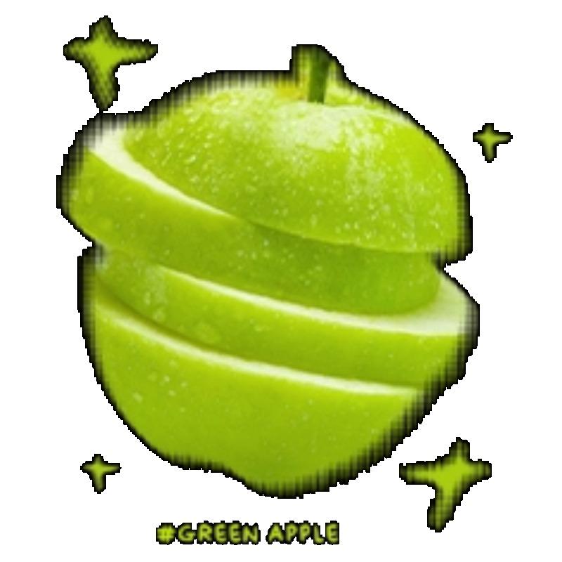 Женская повседневная свободная футболка черного цвета с принтом ломтика зеленого яблока, звездами и текстом, графическая футболка для повседневной носки и уличного стиля