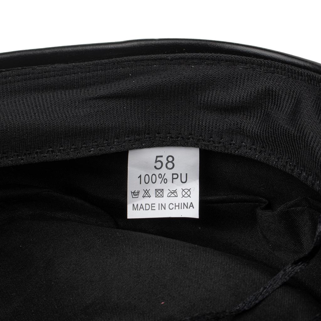 Hat Industry Autumn and Winter New Black PU Beret R