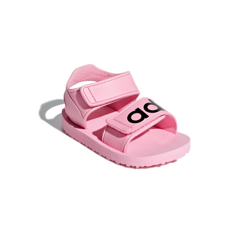 adidas Оригинальные пляжные сандалии из синтетической кожи, низкие, для малышей, розовые, черные, для младенцев и малышей CG6602