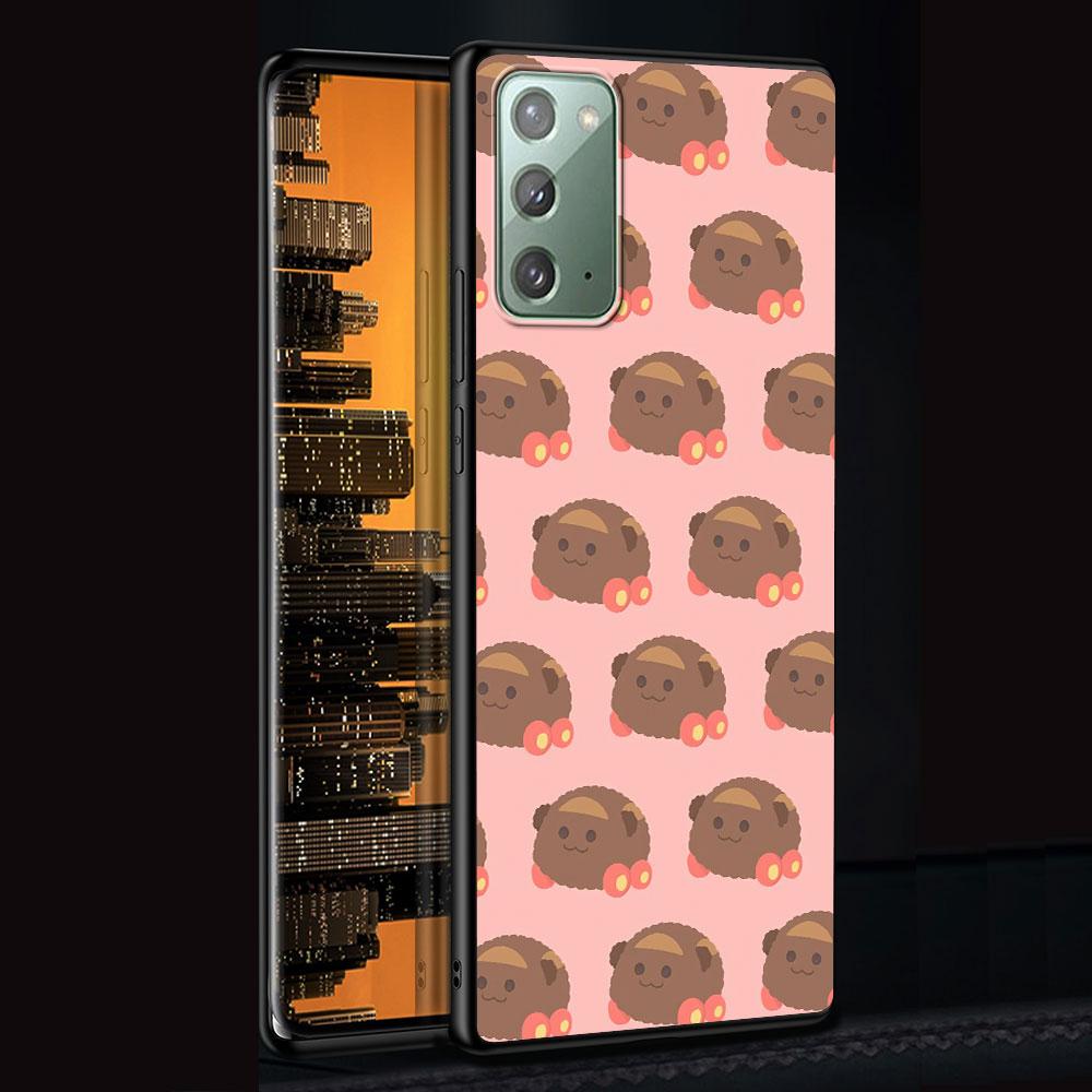 PUI PUI MOLCAR Милый чехол для Samsung Galaxy Note 20 Ultra 8 10 Lite 9 TPU Чехол для телефона Note 10 Plus Черный Мягкий чехол Funda Capa